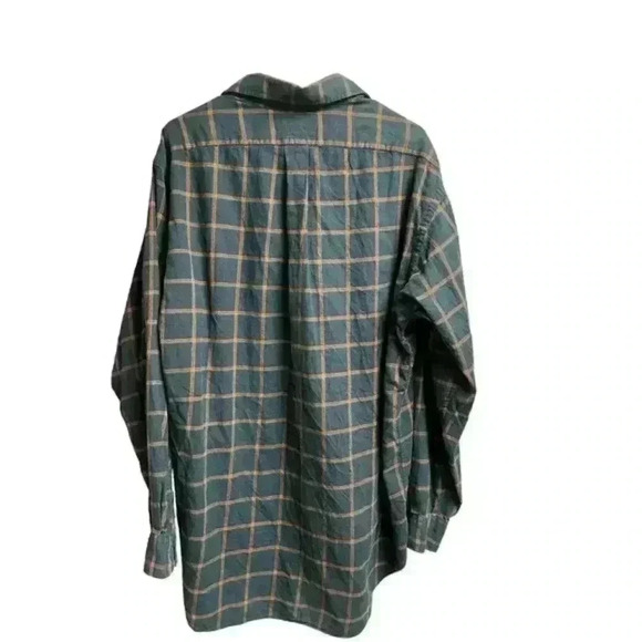 Ralph‎ Lauren Blaire Flannel Cotton Button Down Plaid Shirt Size Medium - Picture 5 of 7